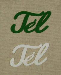 Penta collection Filc felirat Tél 2 db (zöld-fehér)