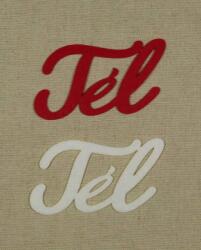 Penta collection Filc felirat Tél 2 db (piros-fehér)