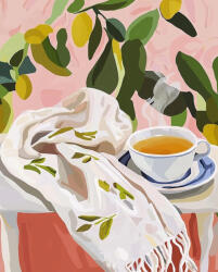 Alkotásutca Meleg árnyalatok - Számfestő készlet kereten 40x50