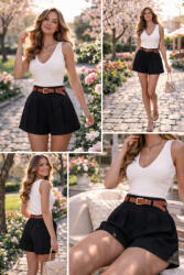  Liza fekete szoknyanadrág