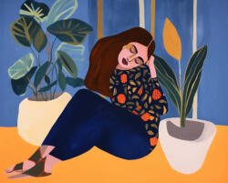 Alkotásutca Kortárs portré 3 - Számfestő készlet kereten 40x50