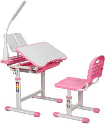 Timelesstools Állítható magasságú, többfunkciós, gyerek íróasztal-rózsaszín