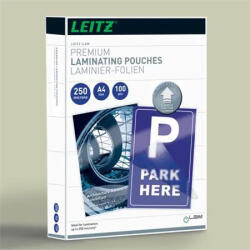 LEITZ Meleglamináló fólia, 250 mikron, A4, fényes, UDT technológiával, LEITZ "iLam (74840000)