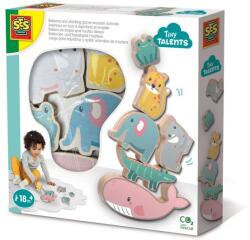 SES Creative Jucarie din lemn - Animale in echilibru (13121) - ookee