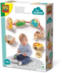 SES Creative Jucarie din lemn - Set de insirat animale din lemn (13141)