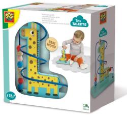 SES Creative Jucarie din lemn - Centru de activitati, labirint cu girafa (13119) - ookee