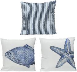 DECORIS ДЕКОРАТИВНА ВЪЗГЛАВНИЦА 875029 40х40х2.5см МОРСКА ЗВЕЗДА/МИДА (875029)