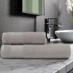 Lenjerii Deosebite Set 2 prosoape baie bumbac 100% în cutie cadou, terry 500 GSM, Micra Bej nisipiu Dune Prosop