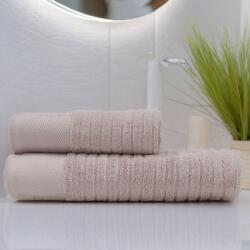 Lenjerii Deosebite Set 2 prosoape baie bumbac 100% în cutie cadou, jacquard 500 GSM, Davinson Roz Pudra Prosop