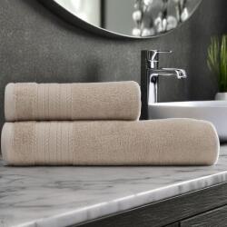 Lenjerii Deosebite Set 2 prosoape baie bumbac 100% în cutie cadou, terry 500 GSM, Micra Bej Prosop