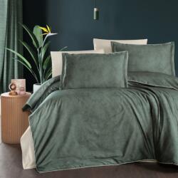 First Choice Lenjerie pat de lux premium satin La Romano, First Choice, Marlene, Verde cu crem Lenjerie de pat
