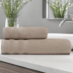 Lenjerii Deosebite Set 2 prosoape baie bumbac 100% în cutie cadou, terry 500 GSM, Rabi Bej Prosop