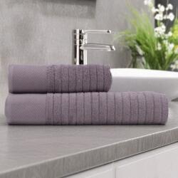 Lenjerii Deosebite Set 2 prosoape baie bumbac 100% în cutie cadou, jacquard 500 GSM, Davinson Lila Prosop