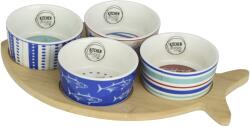Kitchen goods КУПИ ЗА СЕРВИРАНЕ НА ТАПАС 873213 С БАМБУКОВ ПОДНОС К-КТ 4бр (873213)