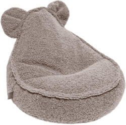 MeowBaby® Fotoliu puf pentru copii meowbaby bearly, oeko-tex, gri deschis, 58x50x67cm