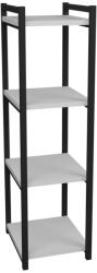 PAKOWORLD Raft bucatarie Harvey, negru - alb, 33x28x100 cm (321-000104) Raft
