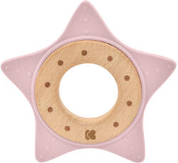 Kikkaboo Чесалка дърво-силикон Star Pink (31303020058)