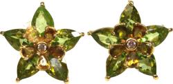 Frumoasa Venetiana Cercei argint peridot (C3370)