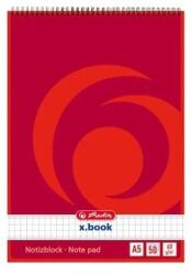 Herlitz Spirál blokk A5 50 lapos kockás Herlitz (00110536)