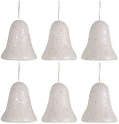  Harang polisztirol karácsonyfadísz akasztóval 10, 5 cm 6 db/csomag 4657 (4657)