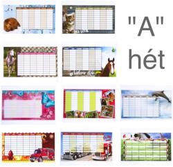  Órarend A+B hét 20 db-os csomag vegyes mintákkal (131446)