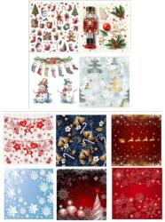  Szalvéta 2 rétegű 33x33cm 20db (10 csomag) karácsonyi vegyes mintákkal (6912176515032)