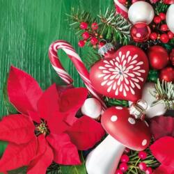 Daisy Szalvéta 3 rétegű 33x33cm 20db/csomag karácsonyi díszek 021501 (SDGW021501)