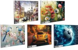 T-Creativ Vázlatfüzet T-Creativ B/4 fóliázott mintás 4 Color mintás fedelű 30 lapos (A2900117B4)