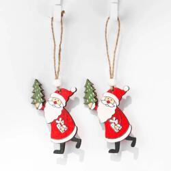  Karácsonyi 2 db-os akasztós dekoráció mikulással 9x5 cm ZHH113006 (ZHH113006)