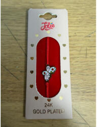 Flippy Bratara Placata cu Aur 24k Copii, Jolie, Model Fluture, Pandativ din Metal in Culori, Snur Rosu Impletit, Dimensiune Reglabila, Ambalata Individual (teo-165991)