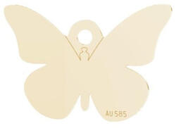 Flippy Bratara Cu Pandativ din Argint 925, Jolie Silver, Model Fluture, Snur Textil Rosu, Dimensiune Reglabila, Nod Dublu, Ambalata Individual, 1.5 cm x 1 cm (teo-165605)
