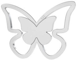 Flippy Martisor Bratara Argint 925, Jolie, Model 2 Fluturi, Martisor de 1 Martie, cu Snur Rosu, Argintiu (teo-165611)
