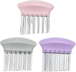 Melii Комплект вълнообразни ножове Melii - Pink, purple & grey, 3 броя (ML20100) - baby