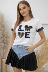 Welike Tricou dama MoLove bleumarin
