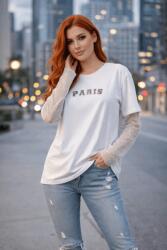 Welike Bluza dama maneci plasa alb