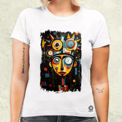 Magnolion Neo expresszionista Basquiat v3 női póló (6401-N)
