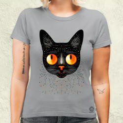 Magnolion Pozitív alakzat negatív tér macska v11 női póló (7478-N)