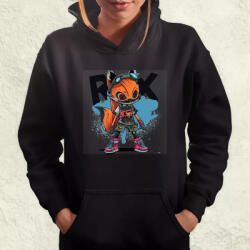 Magnolion Pink cipős róka lány női pulóver (604-PN)