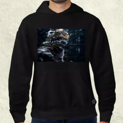 Magnolion Pareidolia Ragnar skandináv táj fantázia v4 férfi pulóver (6995-P)