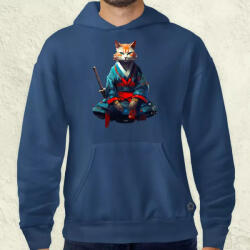 Magnolion Szamuráj macska v4 férfi pulóver (4743-P)