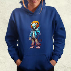 Magnolion Laza oroszlán srác v2 női pulóver (4119-PN)