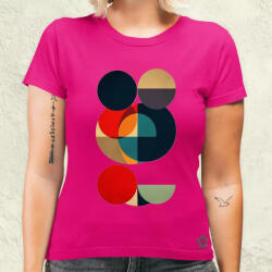 Magnolion Bauhaus vintage kör absztrakció v2 női póló (3633-N)