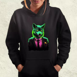 Magnolion Neon gengszter farkas v1 női pulóver (3704-PN)