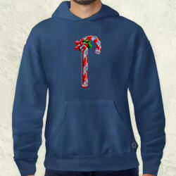 Magnolion Pixelart Candy cane férfi pulóver (608-P)