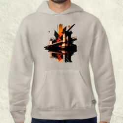 Magnolion Budapest absztrakt v5 férfi pulóver (1430-P)