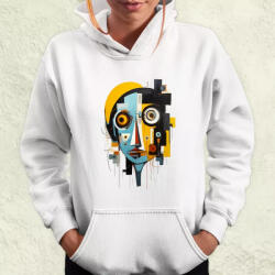 Magnolion Absztrakt modern arc v4 női pulóver (5919-PN)