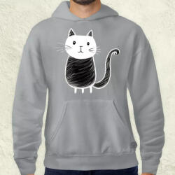 Magnolion Palatábla rajz cica v2 férfi pulóver (8875-P)