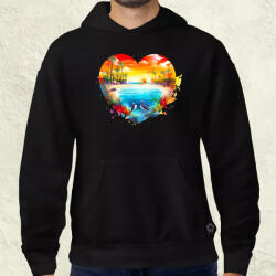 Magnolion Strand szív v2 férfi pulóver (6686-P)