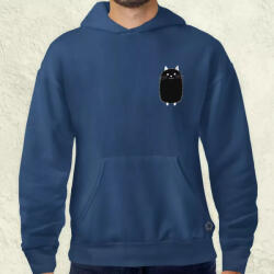 Magnolion Palatábla rajz cica zseb férfi pulóver (8883-P)