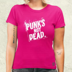 Magnolion PUNK'S NOT DEAD fehér női póló (28170-N)